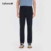 徒步裤 LAFUMA乐飞叶户外防泼水休闲长裤 男黑色防晒UPF40 子