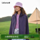LAFUMA乐飞叶户外运动风连帽防风防泼水软壳外套女士短款 休闲夹克