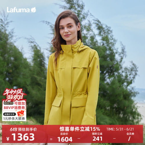 乐飞叶25新品冲锋衣女风衣
