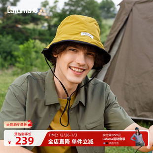 LAFUMA乐飞叶户外休闲帽子女旅行垂钓遮阳帽双面戴渔夫帽