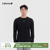 运动休闲打底衫 LAFUMA乐飞叶户外秋冬圆领长袖 T恤男士
