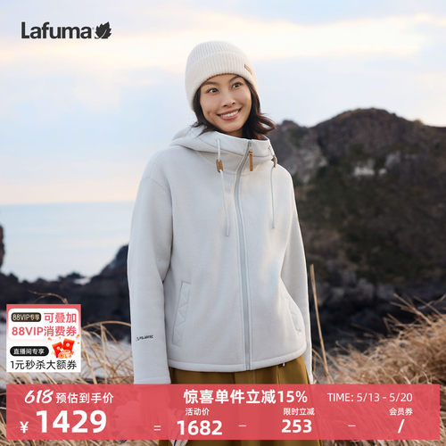 乐飞叶户外polartec抓绒衣外套女