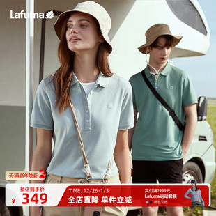 男上衣 polo衫 LAFUMA乐飞叶户外快干透气短袖 T恤女情侣休闲时尚