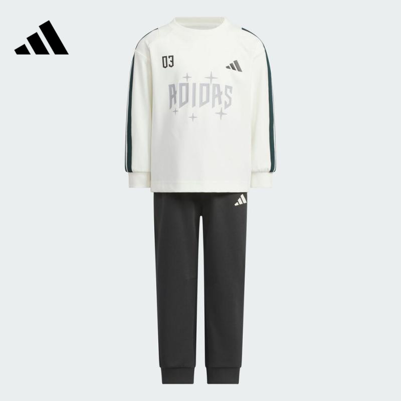 adidas阿迪达斯男小童LK LS TEE SET长袖运动套服KC5991