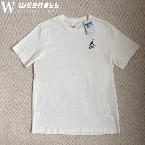 NIKE/耐克 Jordan男子夏季运动休闲印花图案宽松棉T恤IB7527-133