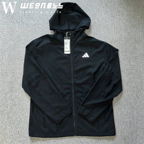 Adidas/阿迪达斯正品舒适男士反光运动跑步健身连帽外套IL7230