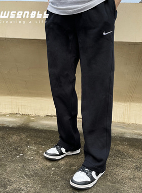 Nike/耐克 秋冬男子运动休闲宽松直筒针织加绒保暖长裤623455-010