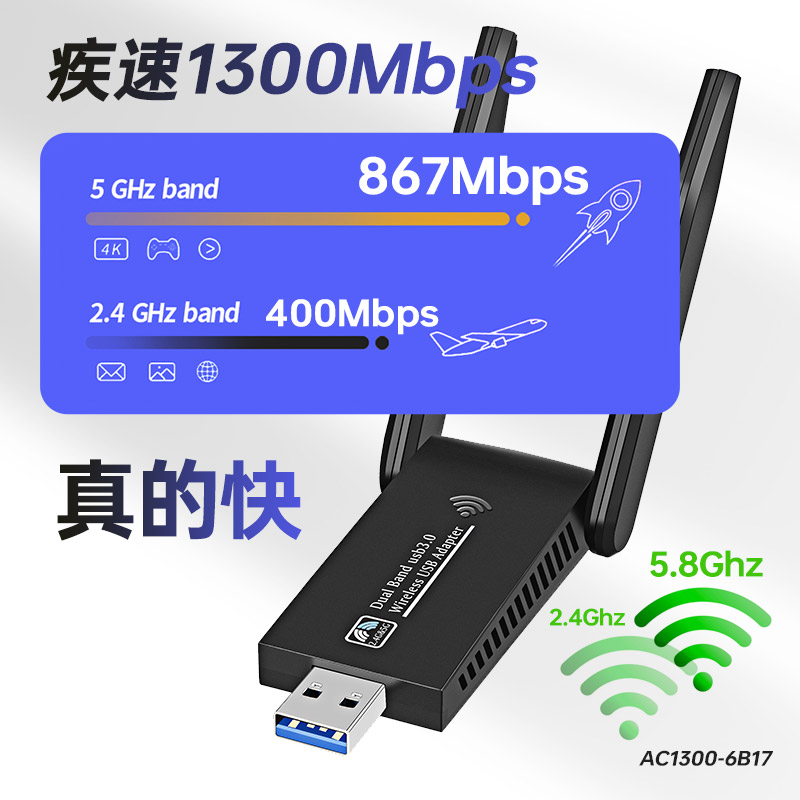 摩可灵usb无线网卡1300mb