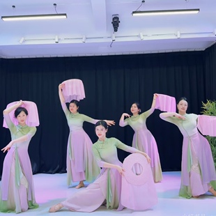 青衫烟雨客舞蹈服装青烟里夜泊秦淮演出服初中生表演服古典舞套装