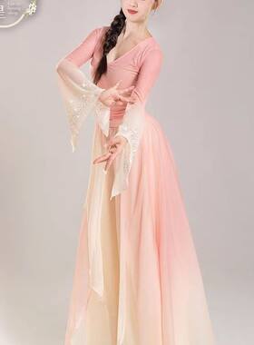 一路生花舞蹈服装古典舞练功服星月落神话演出服西厢寻他表演服女