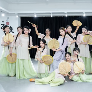 立春新款舞蹈服装国风小衫青烟里夜泊秦淮茶花开了苏州慢演出服女
