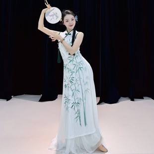 青花瓷舞蹈旗袍套装新款中国舞练功服入画江南演出服声声慢表演服