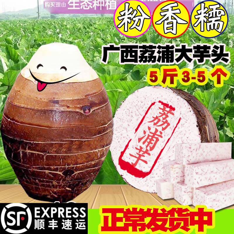 广西特产正宗荔浦芋头新鲜农家蔬菜香芋毛芋紫藤芋槟榔芋5斤免邮