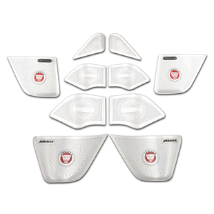 适用于捷豹E-PACE改装E-PACE音响喇叭罩装饰框车门不绣钢音响罩贴