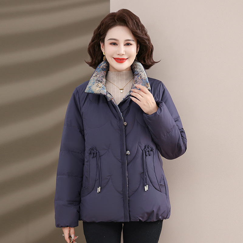 2025新款妈妈冬装外套加绒加厚