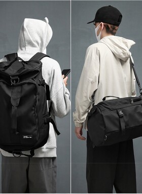 多功能双肩包可斜挎三用户外登山包男旅行健身大容量运动骑行背包