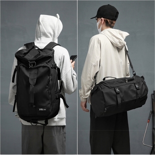 多功能双肩包可斜挎三用户外登山包男旅行健身大容量运动骑行背包