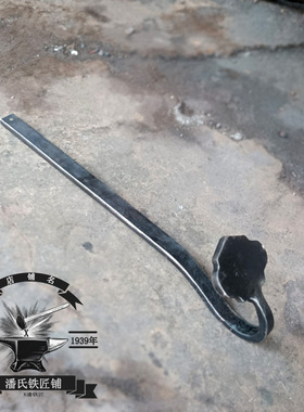 铁匠手工锻打文艺古兵器骨朵摆件