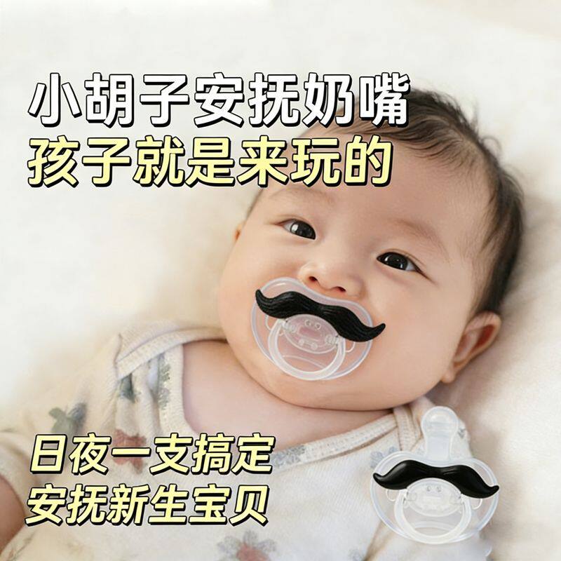 嘴唇牙齿造型奶嘴搞怪婴儿硅胶安牙胶