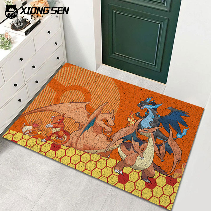 小火龙喷火龙进化宝可梦丝圈地垫