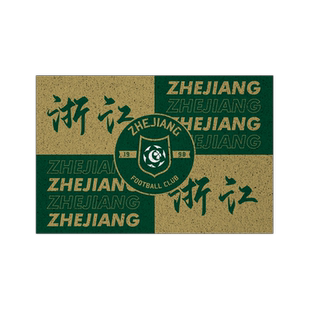 浙江职业足球俱乐部队绿城足球迷丝圈地垫门外玄关入户门口脚垫子