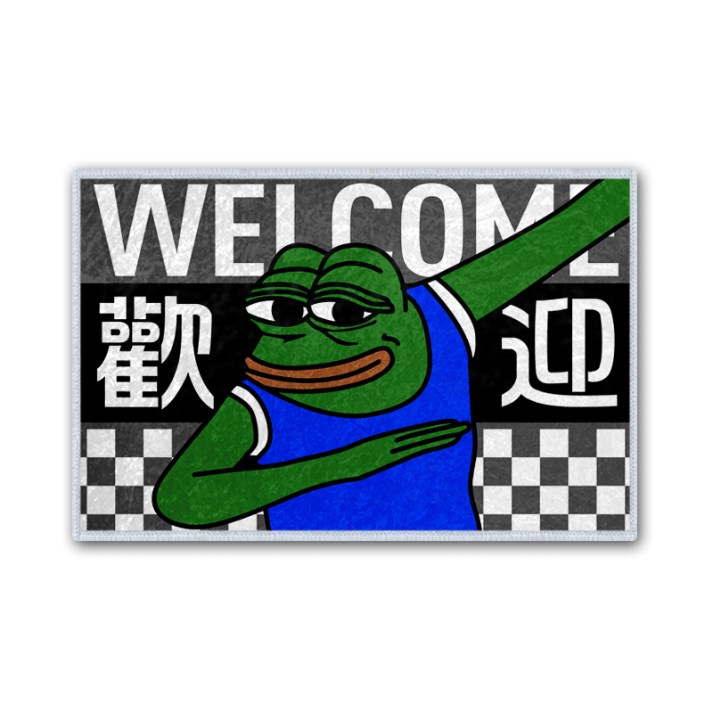 悲伤的蛙请进欢迎回家硅藻泥地垫