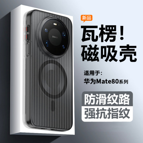 适用于华为Mate80磁吸防摔透明壳