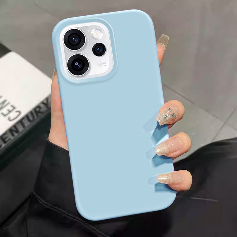 适用于OPPO Reno15手机壳新款糯米opporeno15液态硅胶轻薄防摔保护套Reno15Pro简约高级感纯色男女情侣软壳