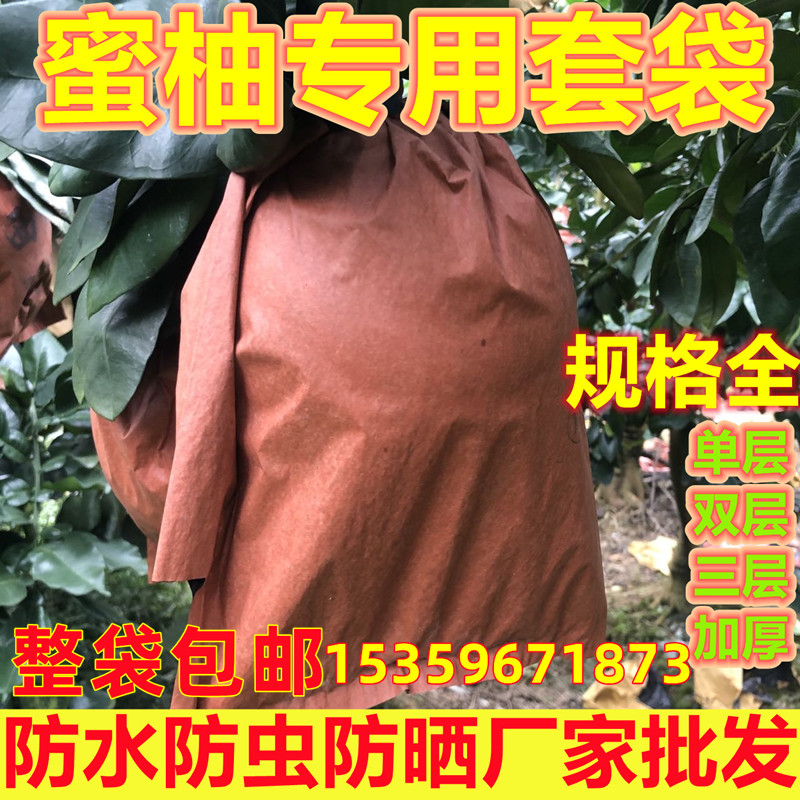 包柚子套袋专用袋蜜柚保护套包柚子芒果袋子防虫保护袋三红柚纸袋