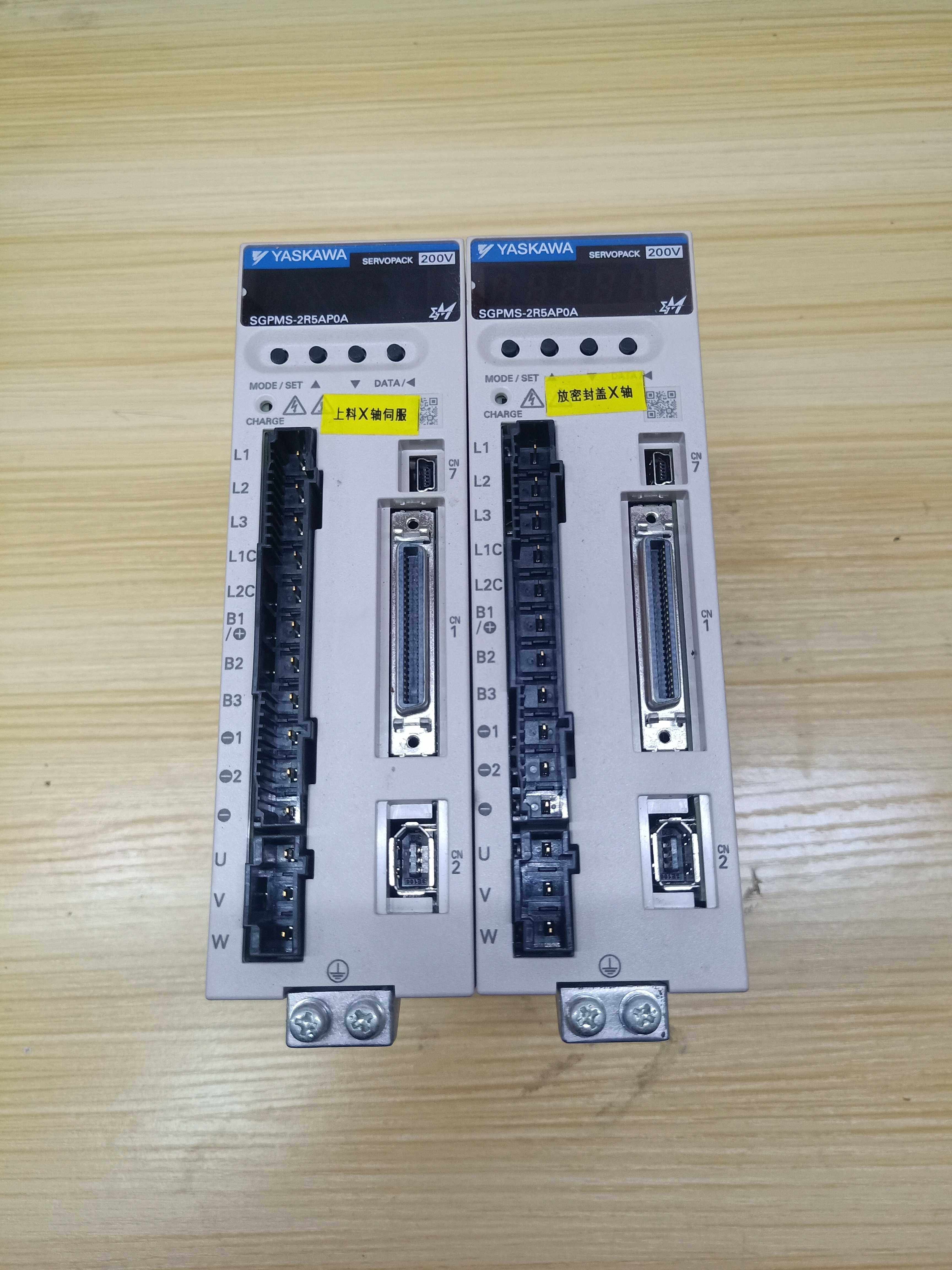 议价安川伺服驱动器sgpms-2r5ap0a漂亮现货功能测试发货质保三个