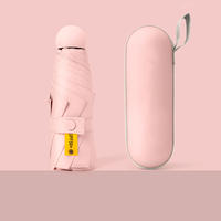 Capsule sun umbrella, sun protection, UV protection, sunshade, all-purpose women's mini five-fold compact portable pocket thumbnail 5