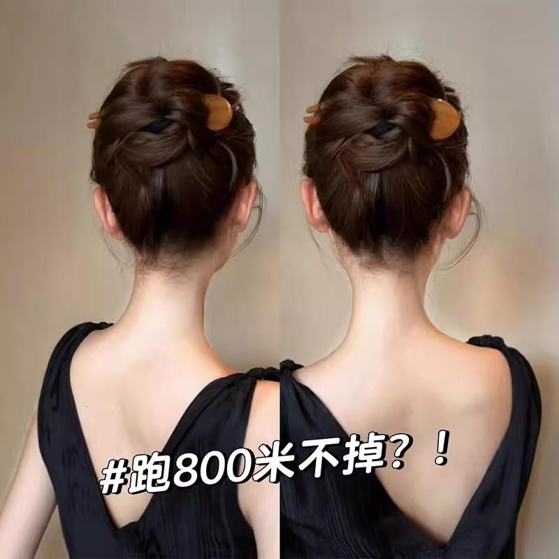 复古醋酸后脑勺女酷发簪