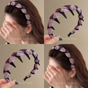 高级感发箍女2025新款 高颅顶发带洗脸头箍压发卡韩系发饰 洋气时尚