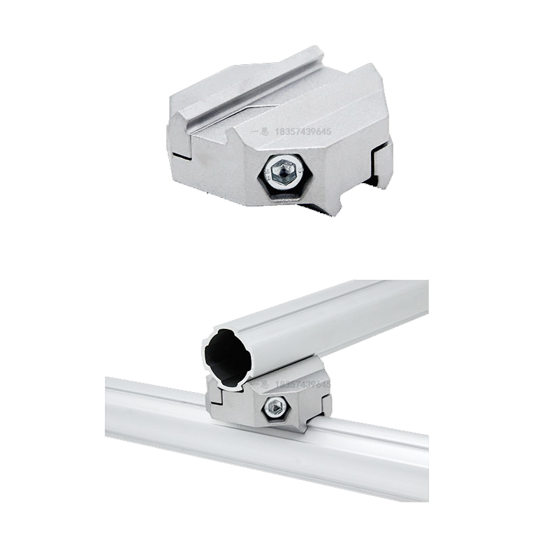 90度交叉加强接头28mm第三代线棒铝合金精益管连接件型材铝管配件