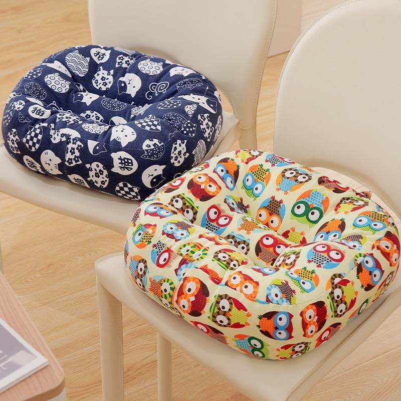 幼儿园办公室加厚坐垫棉麻简约