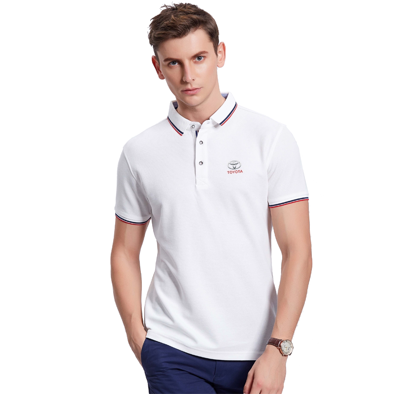工作服定制polo衫t恤短袖翻领刺绣印字logo订制企业文化衫广告服