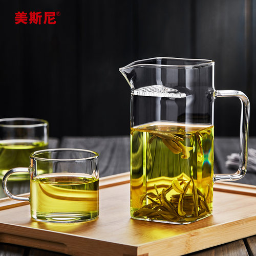 玻璃泡茶壶绿茶泡茶器茶水分离杯