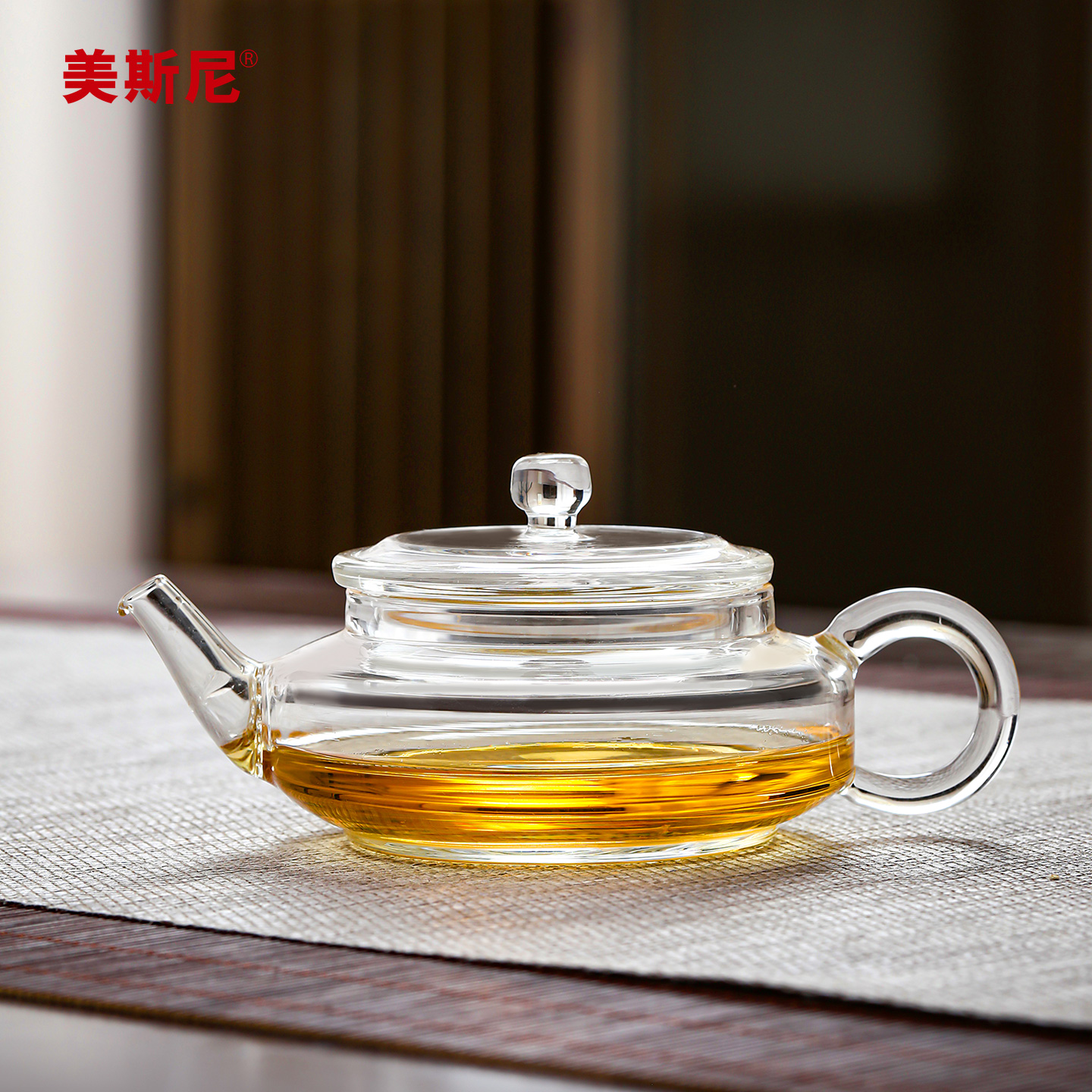 美斯尼玻璃茶壶耐高温加厚小号