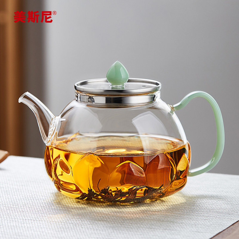 美斯尼玻璃茶壶加厚耐热煮茶器家用泡茶壶茶水分离大容量烧水茶具,餐饮具,茶壶,淘宝优惠券,粉丝福利购,淘宝优惠卷