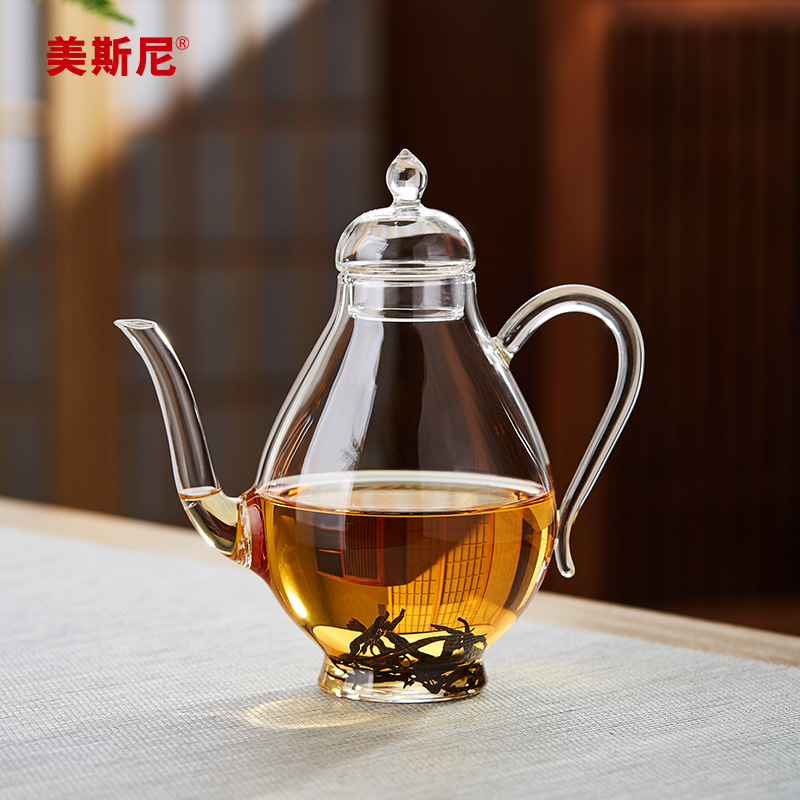 美斯尼玻璃茶壶耐高温加厚绿茶泡茶器过滤煮茶壶红茶功夫茶具套装