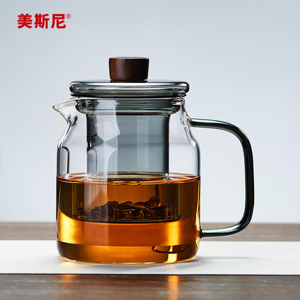 玻璃茶壶耐高温加厚花茶泡茶器2025新款办公室茶水分离煮茶壶茶具
