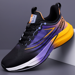 2025新款春夏季运动休闲鞋网面透气软底缓震时尚防滑耐磨轻便男鞋