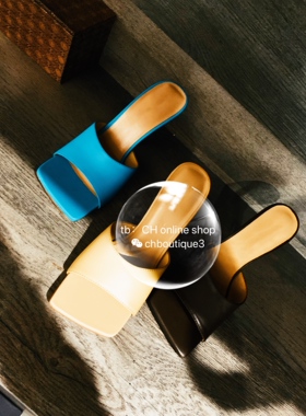 chenyunmu 亏清不退不换 有钱人高级冷淡 方头 高跟 凉鞋