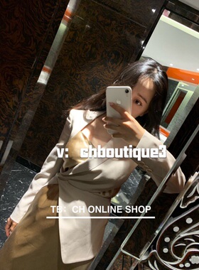 chenyunmu折 独家不规则剪裁 十足高级 裸色西装