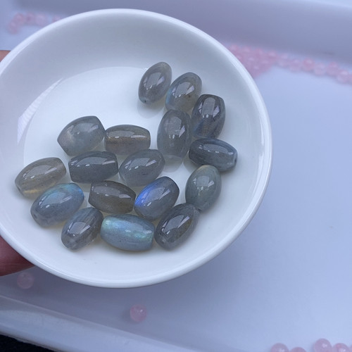 13x10mm灰月光桶珠2个