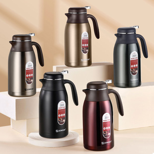 保康大容量保温壶双层304不锈钢保温密封好家用咖啡壶保温壶