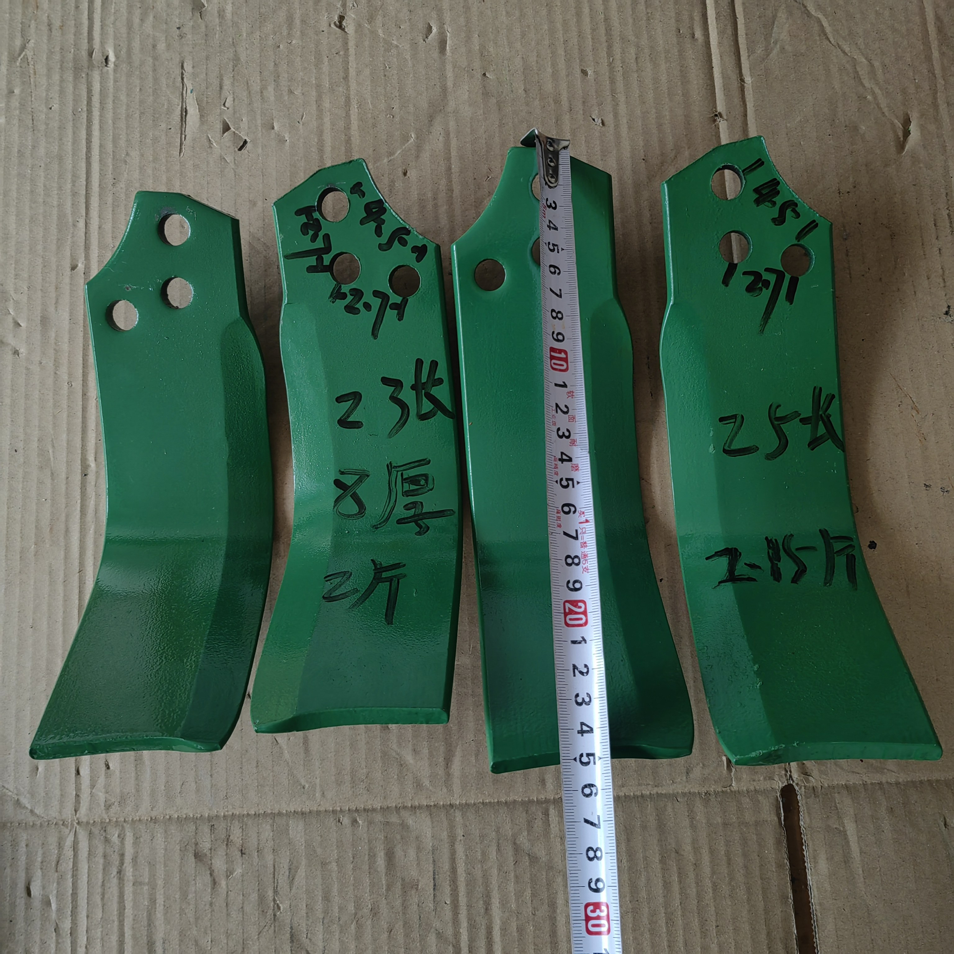 合金钢三孔开垦刀45孔距圣和专用石头地扛断耐磨开垦旋耕机开垦刀