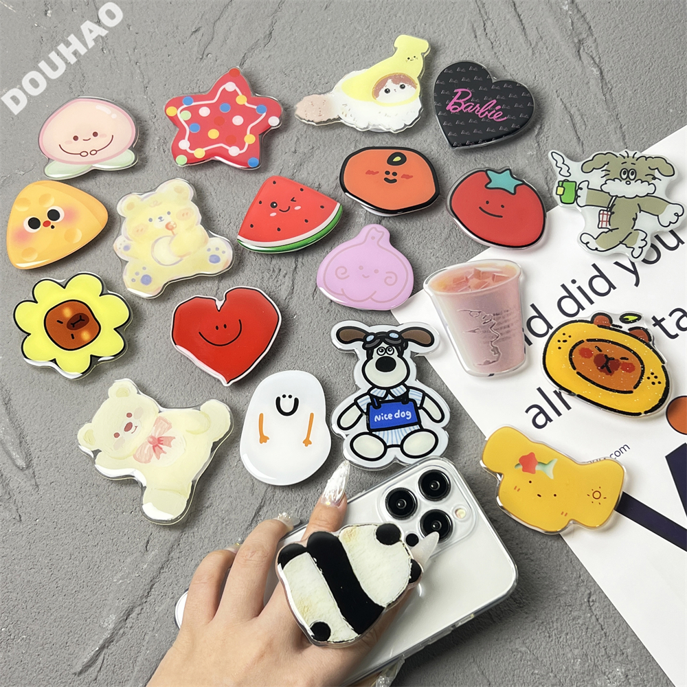 手机支架可伸缩可旋转气囊粘贴可爱卡通夏季少女ins学生追剧桌面