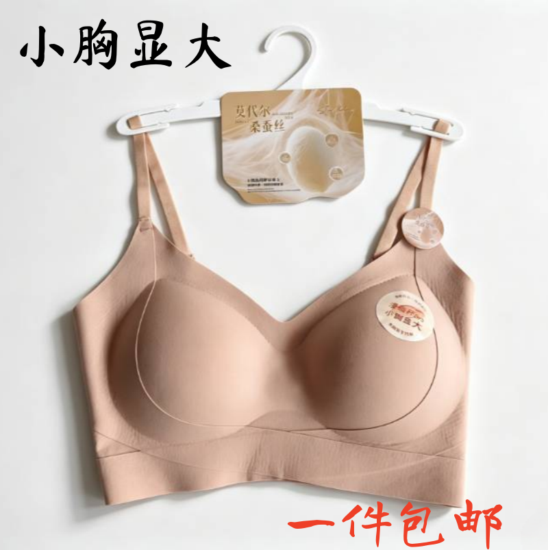 女士秋冬款磨毛加厚保暖文胸美背内衣小胸显大上薄下厚聚拢收副乳
