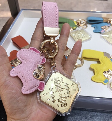 2025年新款暴富足金999 20mg钥匙包包手机挂件
